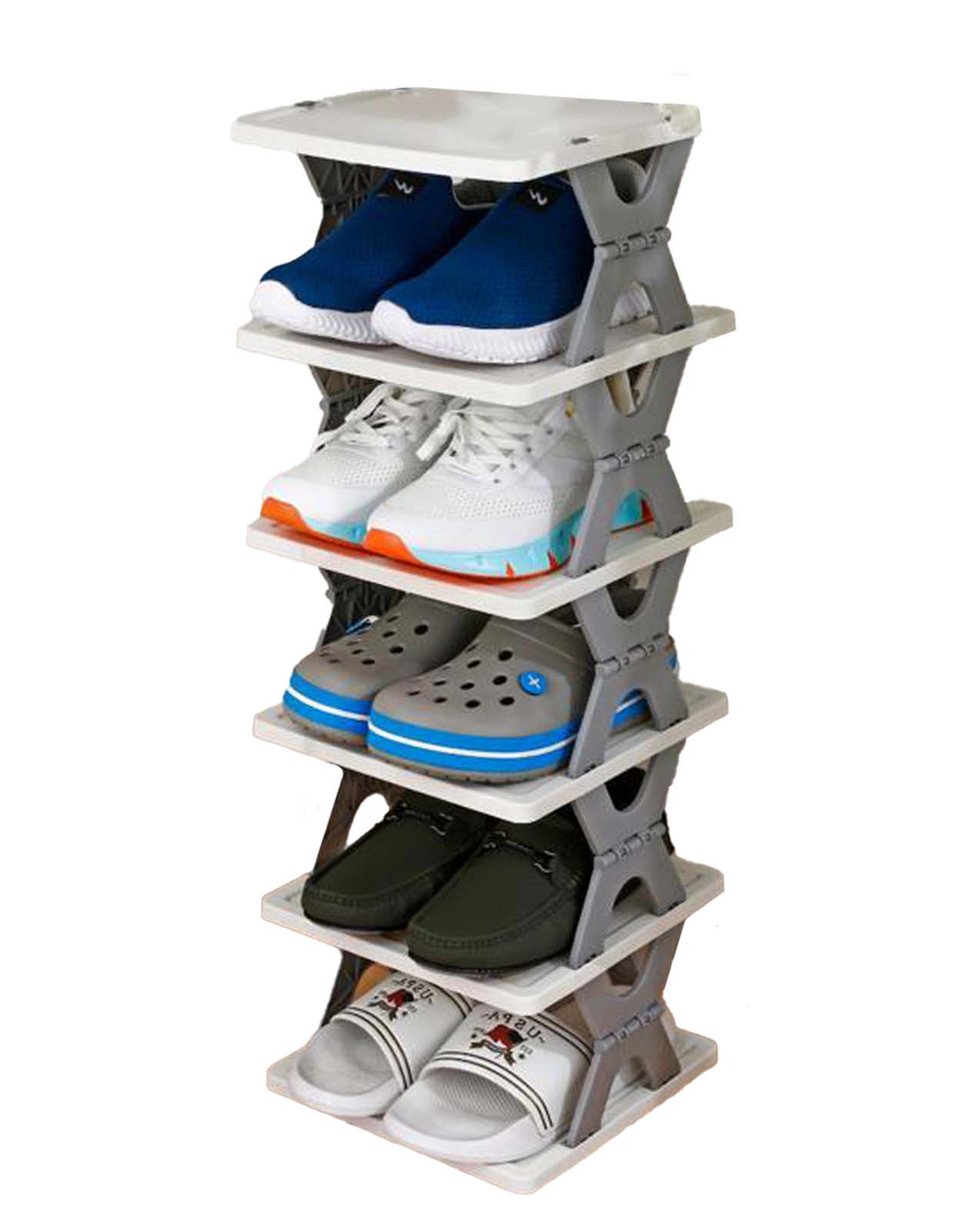 Shoe Rack Plastic | Plastic Adustable Storage Organizer Cabinet For Saving Space | Foldable Shoe Rack Plastic |