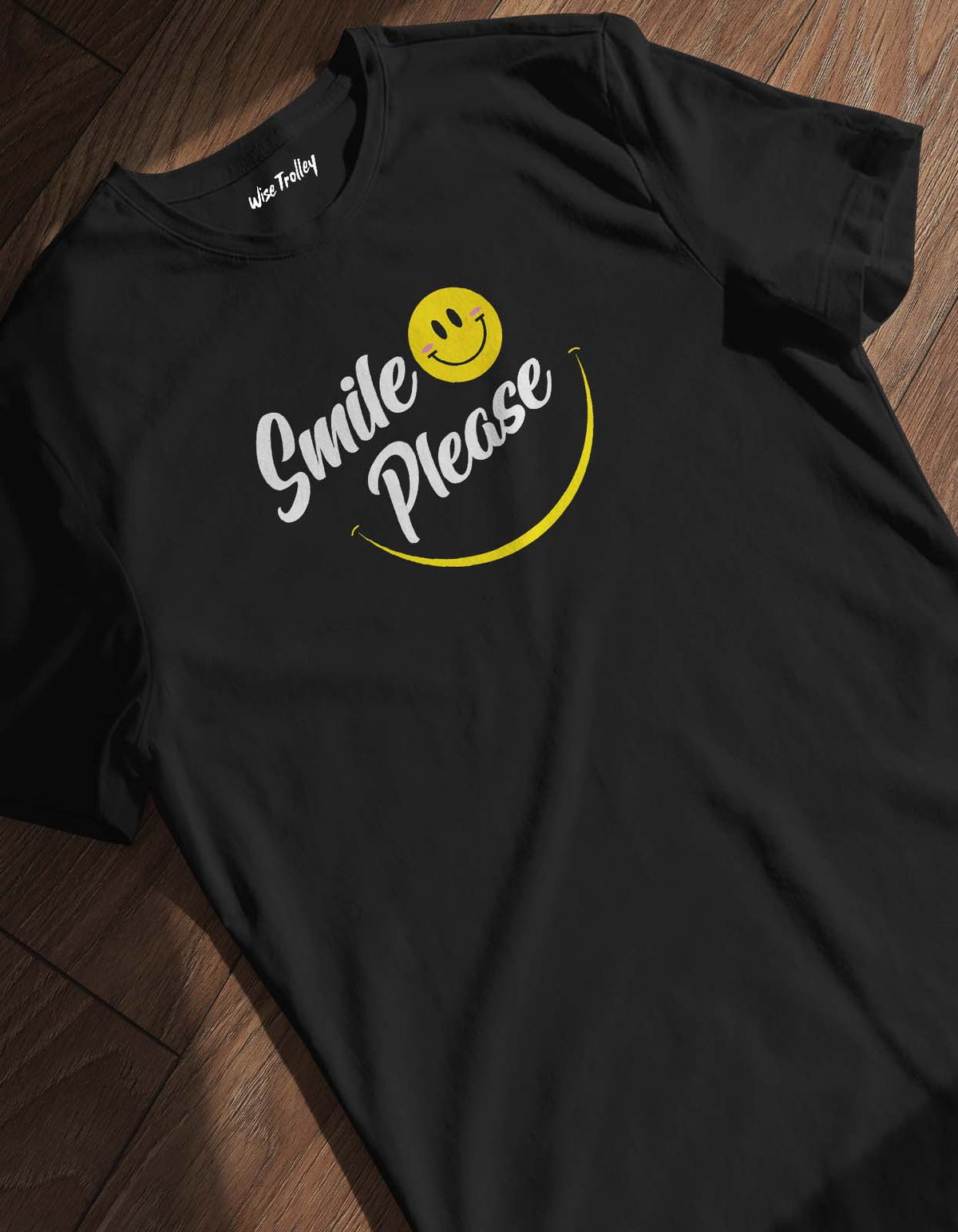 "Smile Please" Print t-shirt