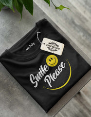 "Smile Please" Print t-shirt