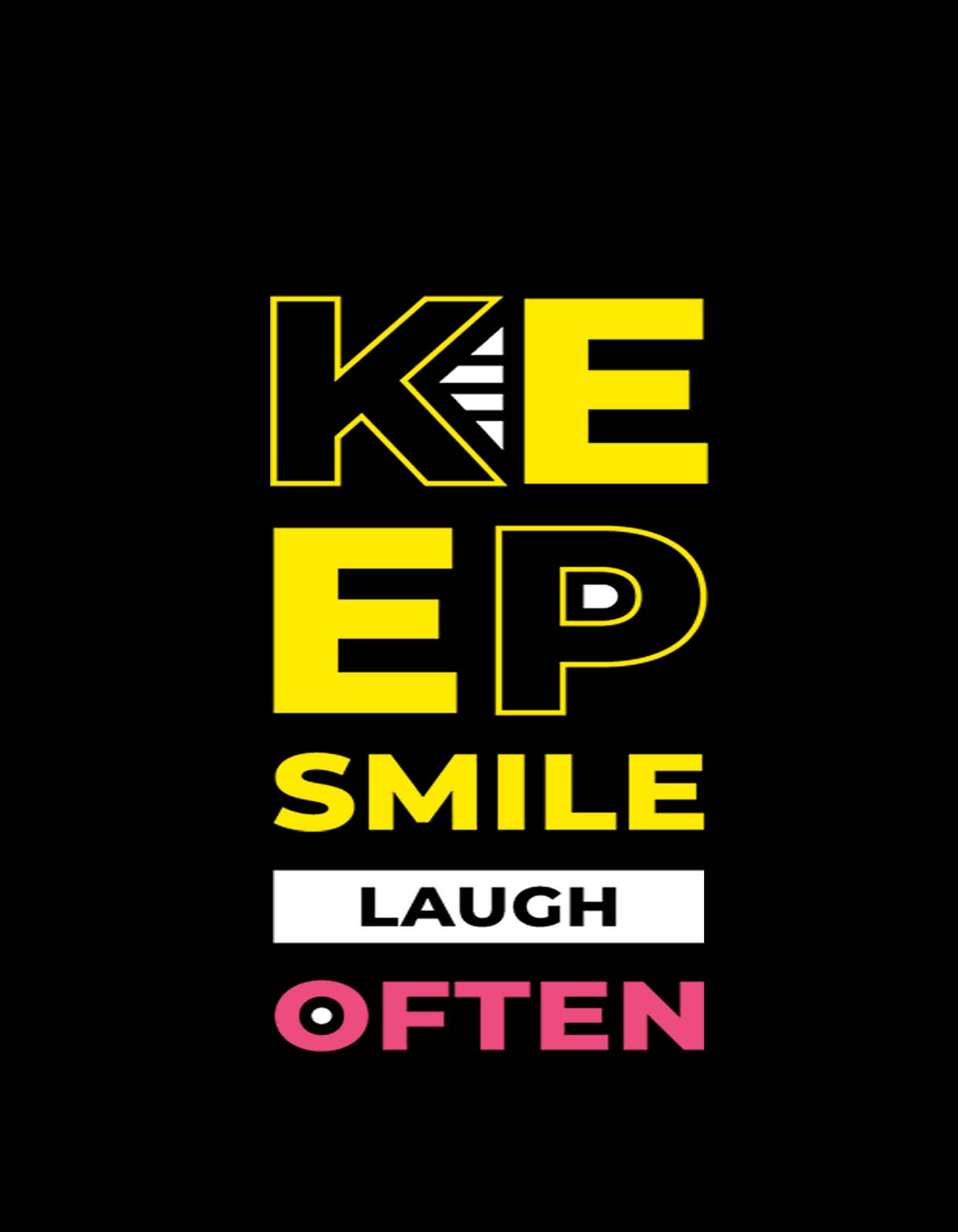 "Keep Smiling" Smile T-shirt Design