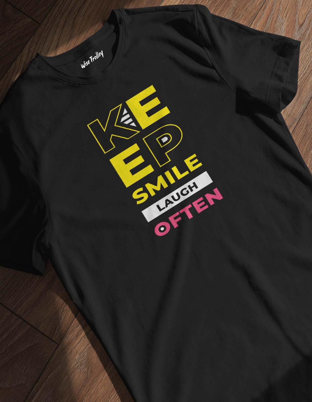 "Keep Smiling" Smile T-shirt Design