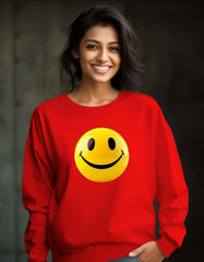 Smiley Sweatshirt Unisex Online in India