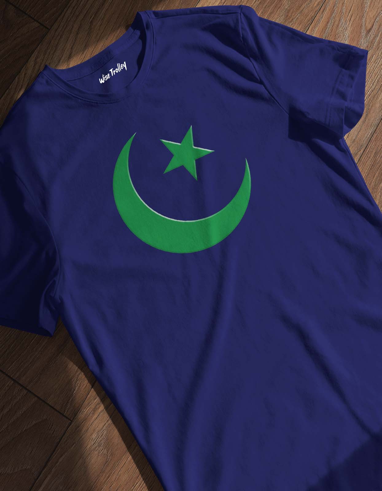 "Star And Crescent" Printed T Shirt