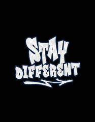 "Stay Different" Graphic Print T shirt