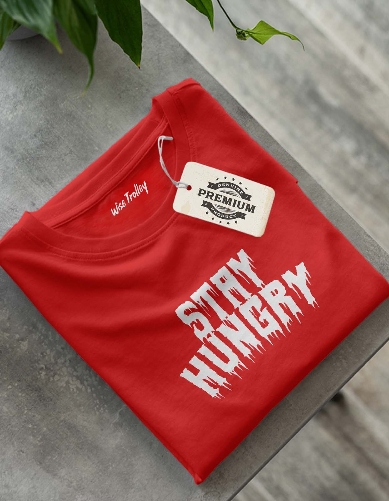 Stay Hungry Print T Shirt