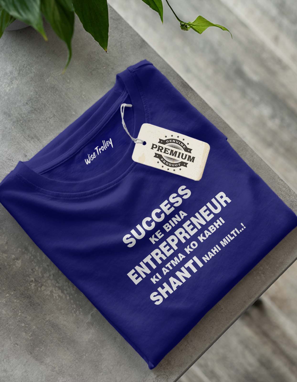 "Success Ke Bina Entrepreneur Ki Atma Ko Kabhi Shanti Nahi Milti" Motivational Quotes T shirts