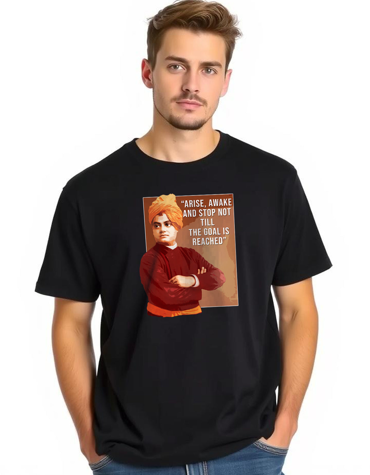 Swami Vivekananda T-shirt with Motivational Quotes