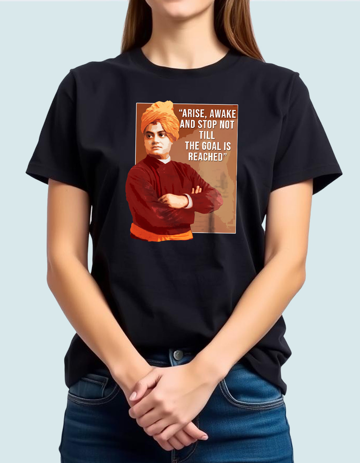 Swami Vivekananda T-shirt with Motivational Quotes