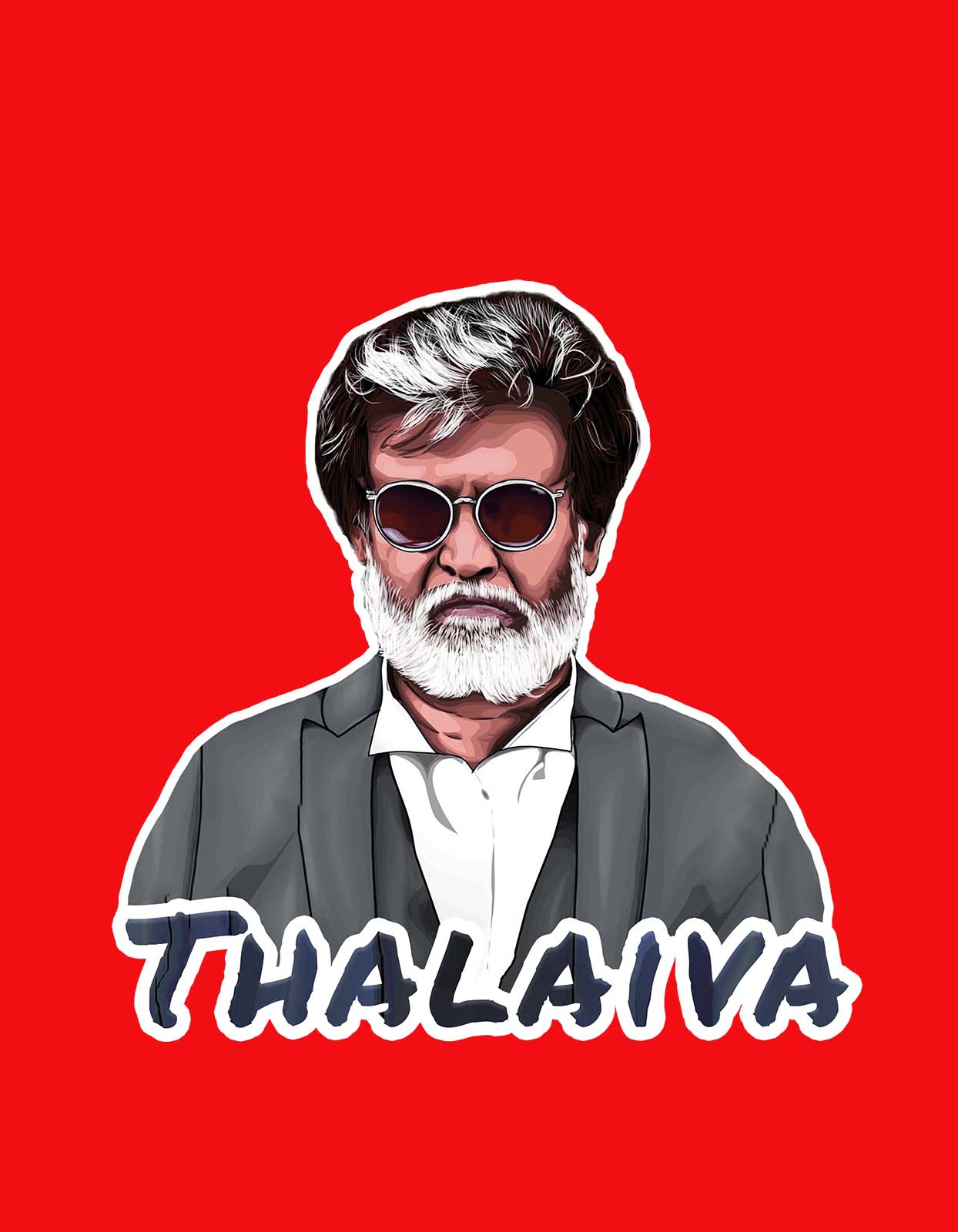 "Thalaiva" Rajinikanth T shirt for Rajinikanth Fans