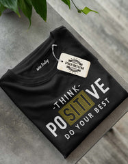 "Think Positive" Positive Message T shirt