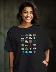 Travel Icon Oversized T shirt