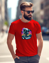 Trendy Skull Poster T Shirt