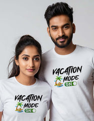 Vacation Mode On Couple T-shirt