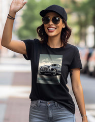 "Vintage Car Poster" Printed T Shirt