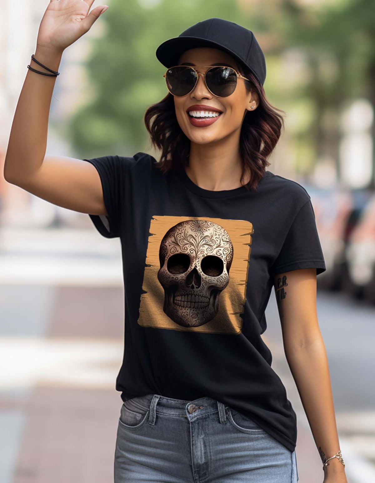 Vintage Skull T Shirt