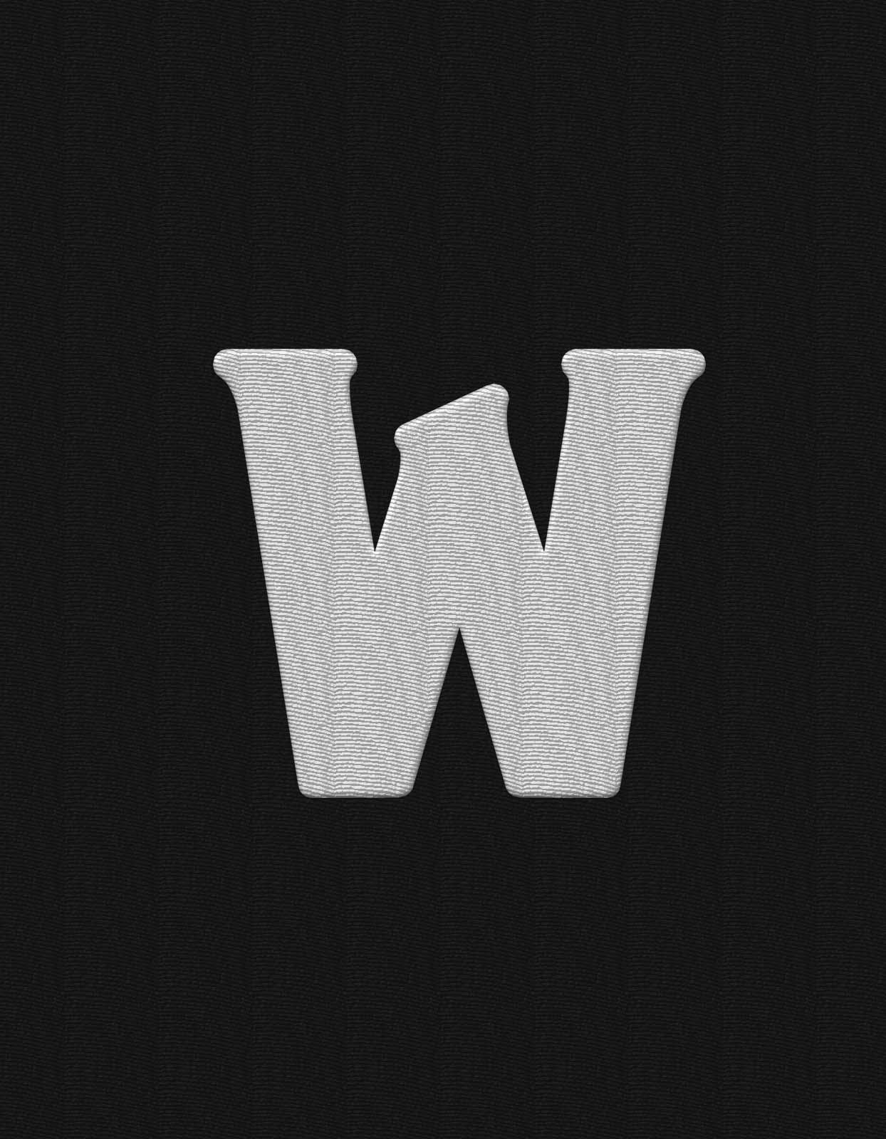 "W" Letter Cap