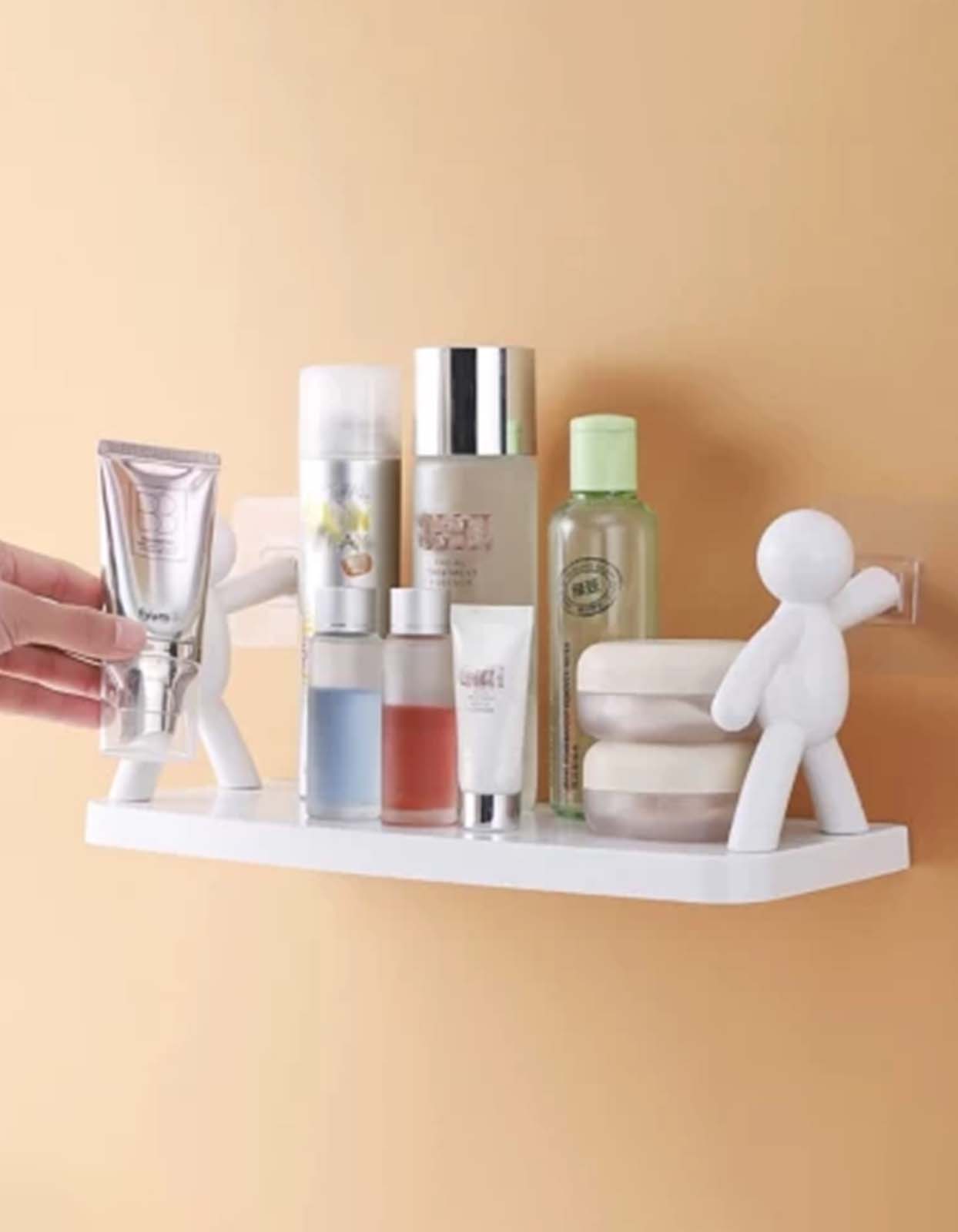 Kitchen and Bathroom Shelf Adhesive Wall Storage