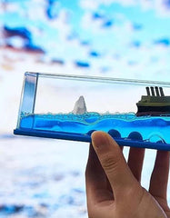 Liquid Wave Cruise Ship For Car Dashboard Decoration