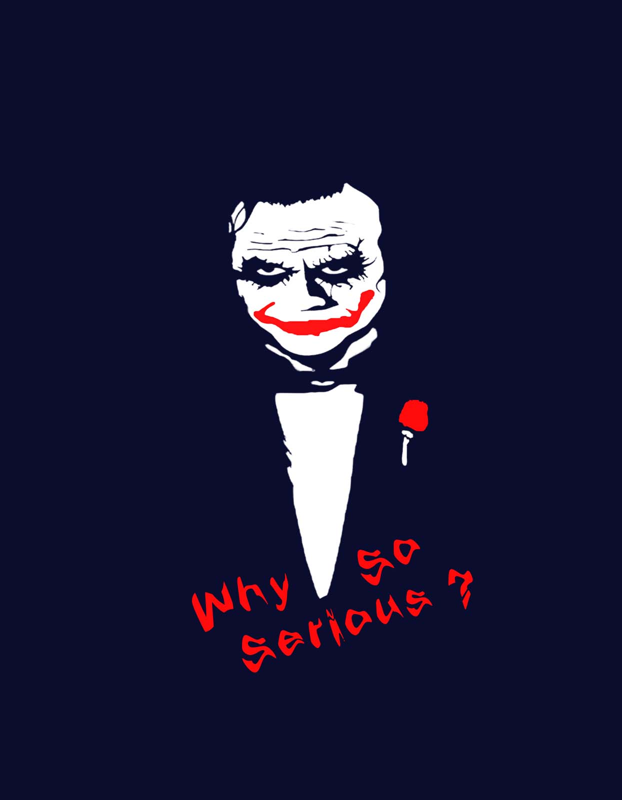 Why So Serious T Shirt Joker T Shirt