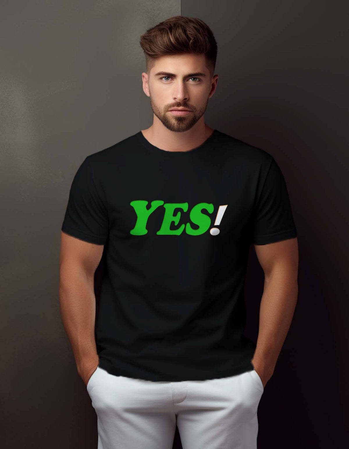 "Yes" Printed T-shirt