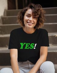 "Yes" Printed T-shirt