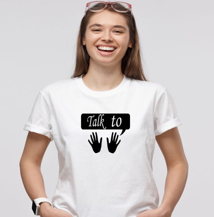 New Cute Design T-Shirt Women White
