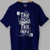 The more you learn The more you earn Positive Attitude T shirt Blue
