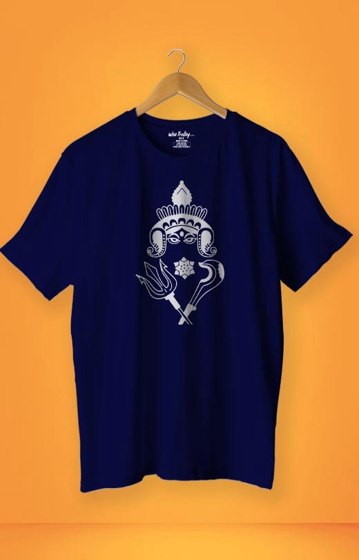 Durga Puja T shirt Blue