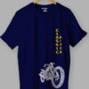 Bike Rider T shirt Blue