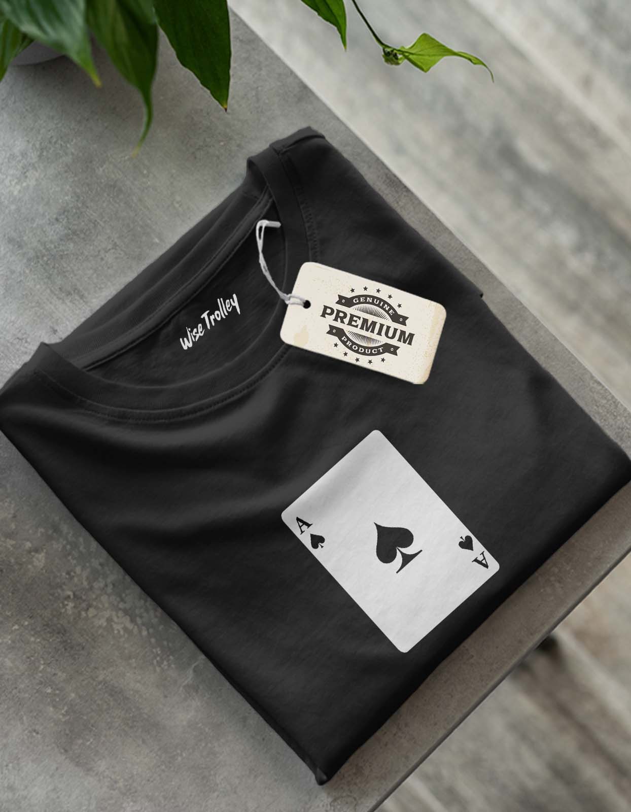 Ace of Spades Playing Card T-shirt