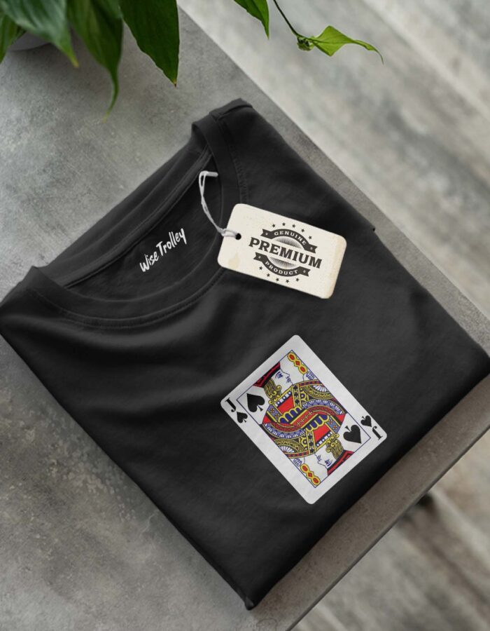 Jack of Spades Playing Card T-shirt - Image 2