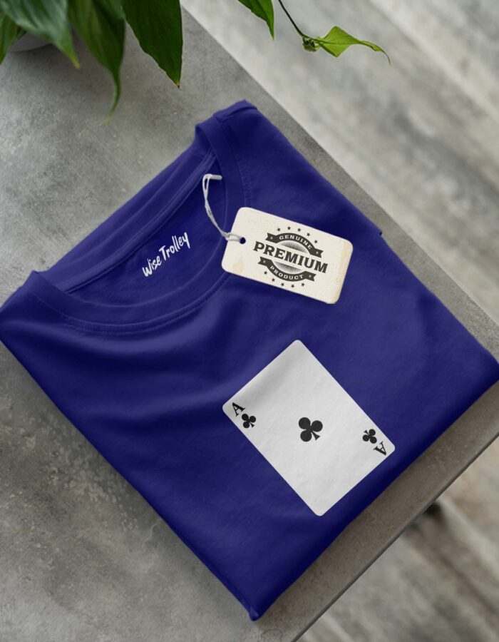 Ace Club Card Playing Card T-shirt - Image 10