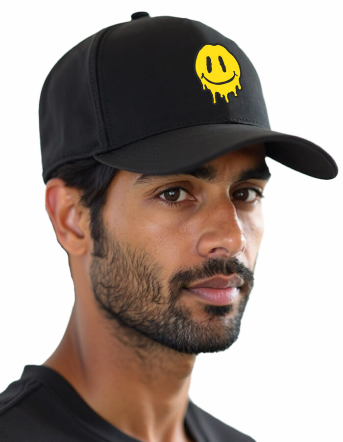 Melting Face Emoji Printed Baseball Cap - Image 3