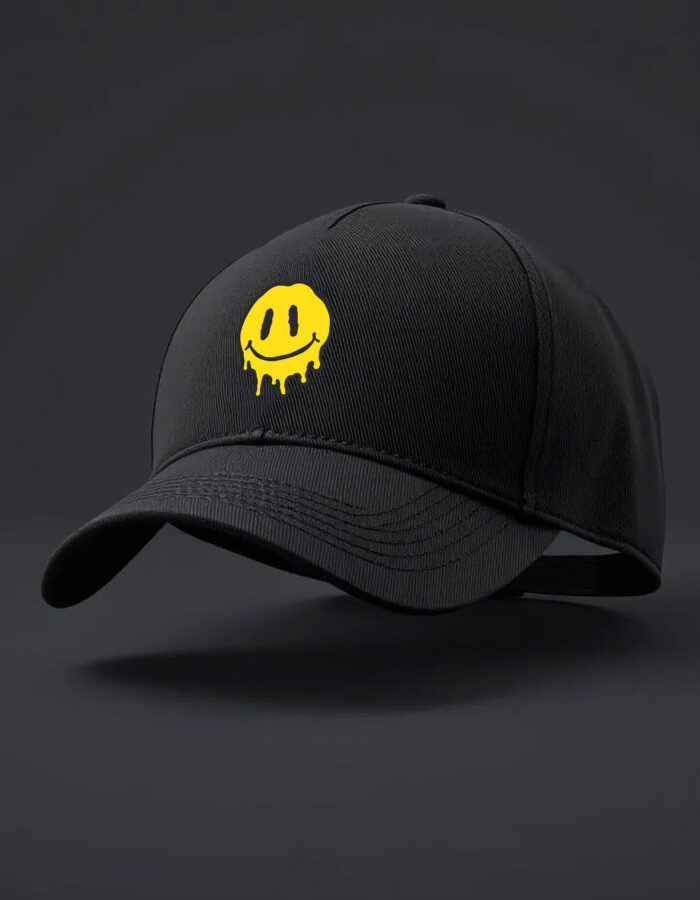 Melting Face Emoji Printed Baseball Cap - Image 7