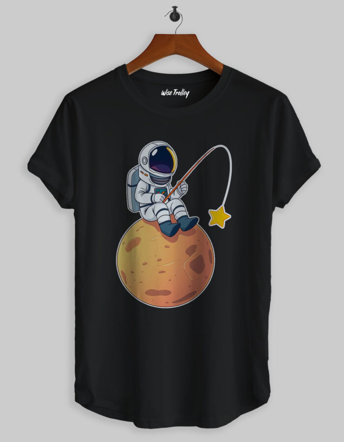 Astronaut Sitting on Planet T-shirt - Image 2