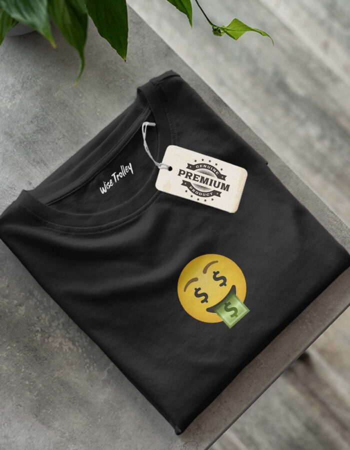 Money Mouth Face Emoji T-shirt - Image 5