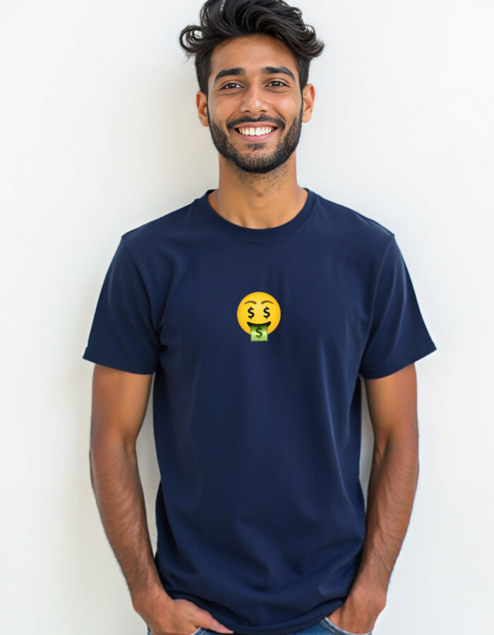 Money Mouth Face Emoji T-shirt - Image 3