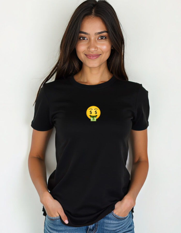 Money Mouth Face Emoji T-shirt - Image 2