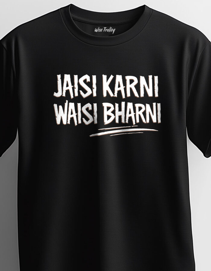 "Jaisi Karni Waisi Bharni" Hindi T-shirt - Image 5