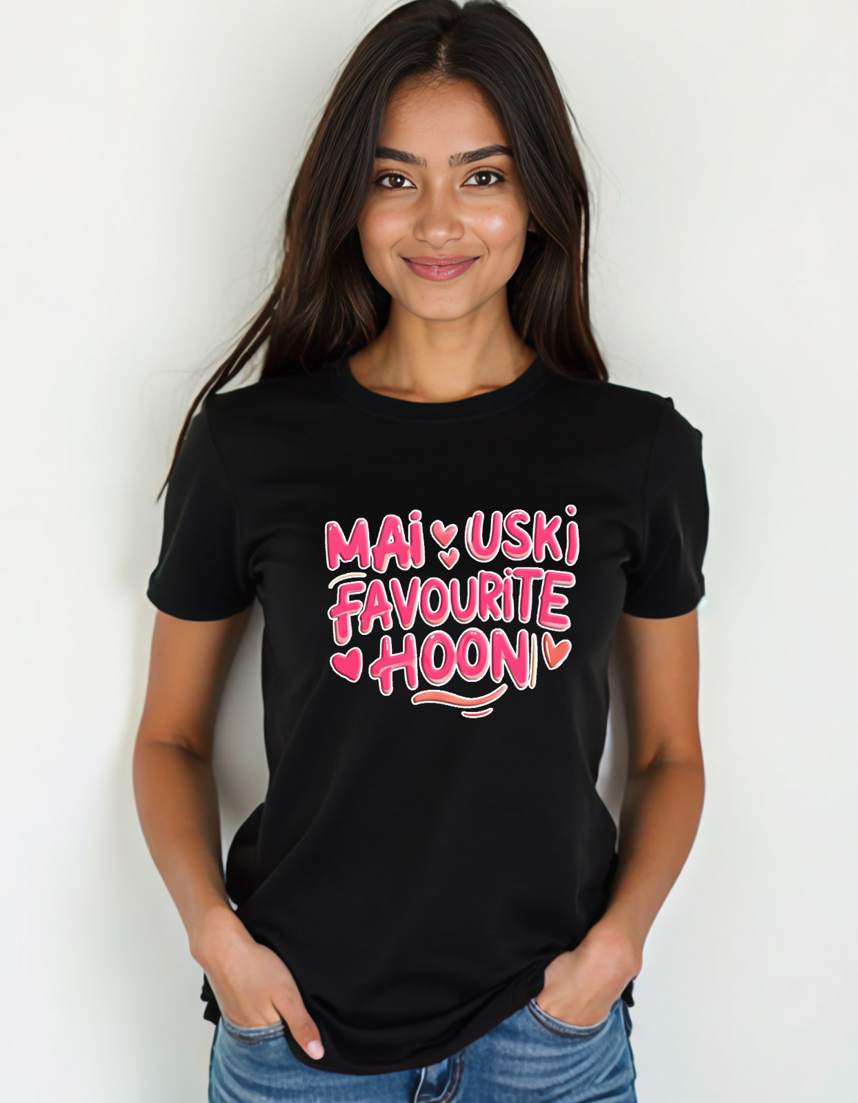 "Mai Uski Favourite Hoon" Hindi T-shirt