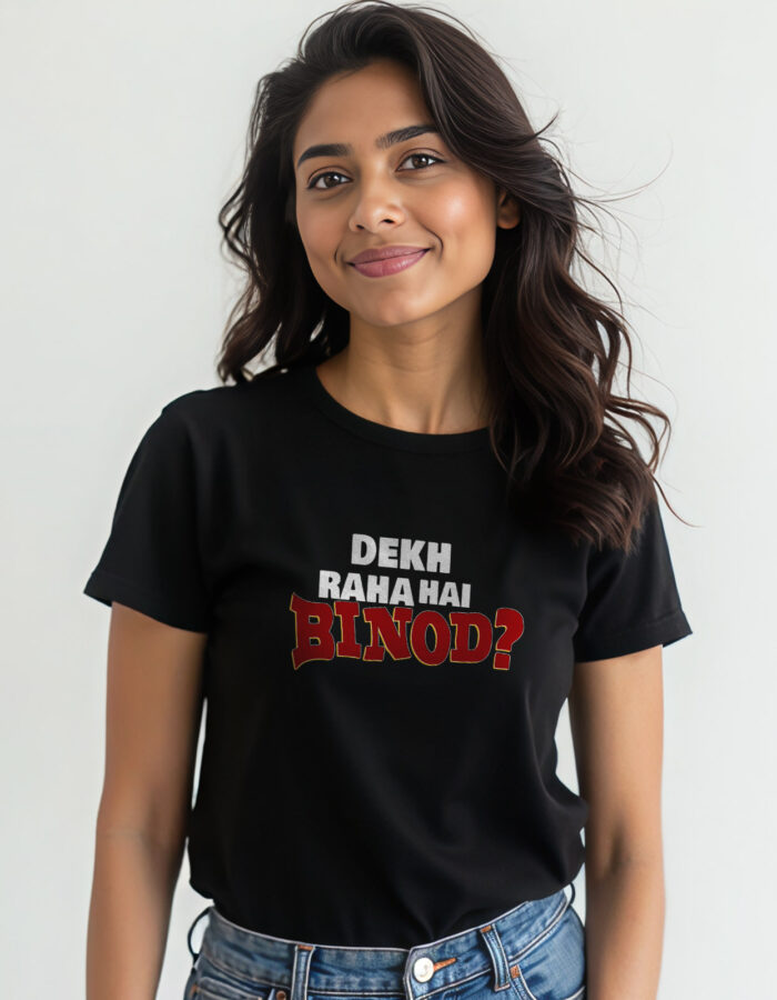 "Dekh raha hai Binod" Hindi T-shirt - Image 3