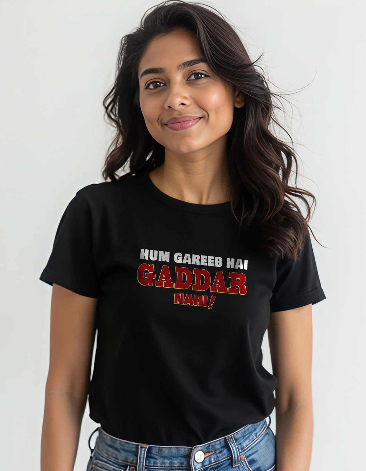 "Hum Gareeb Hai Gaddar Nahi" Hindi T-shirt