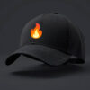 Fire emoji printed Baseball cap