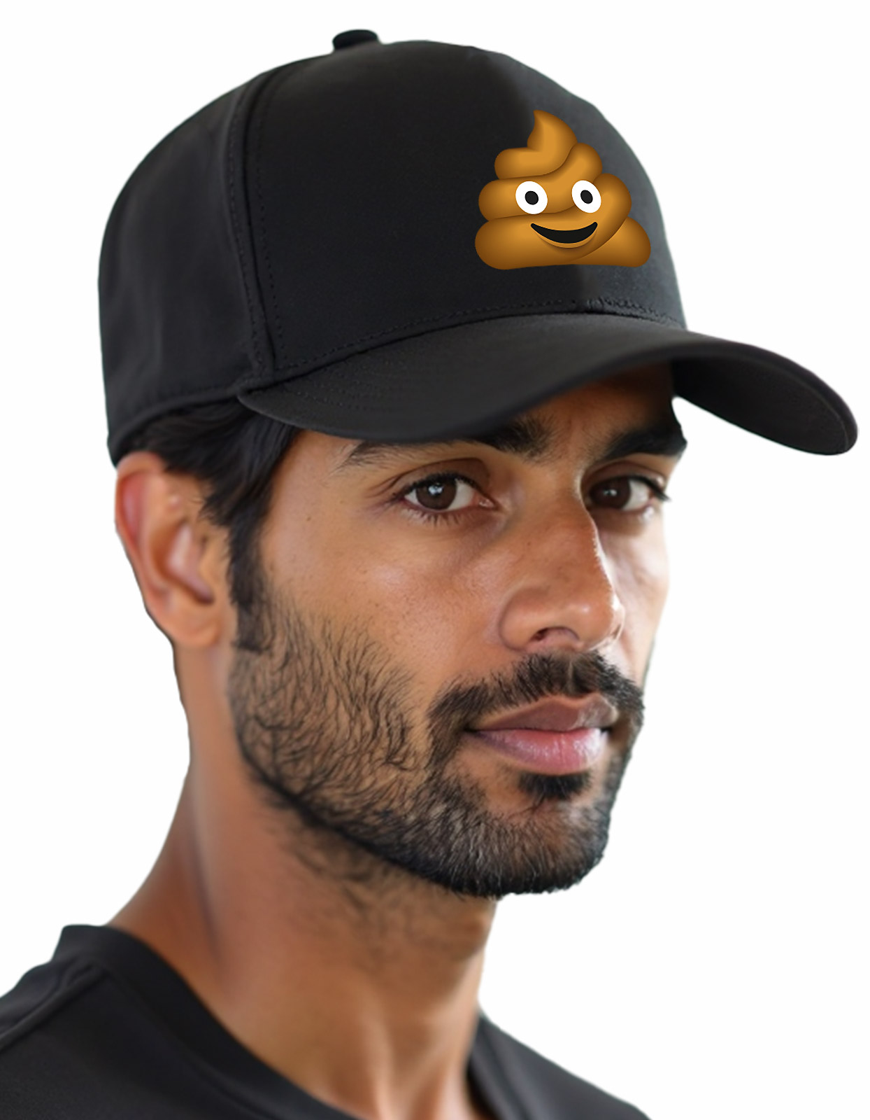 Poop emoji printed Baseball cap