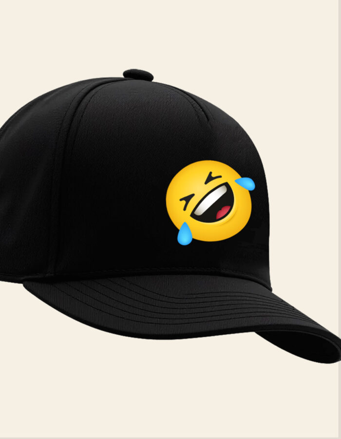 Rolling on the floor laughing emoji printed Baseball cap - Image 5