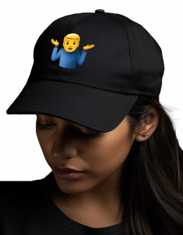Shrug emoji printed Baseball cap - Image 9