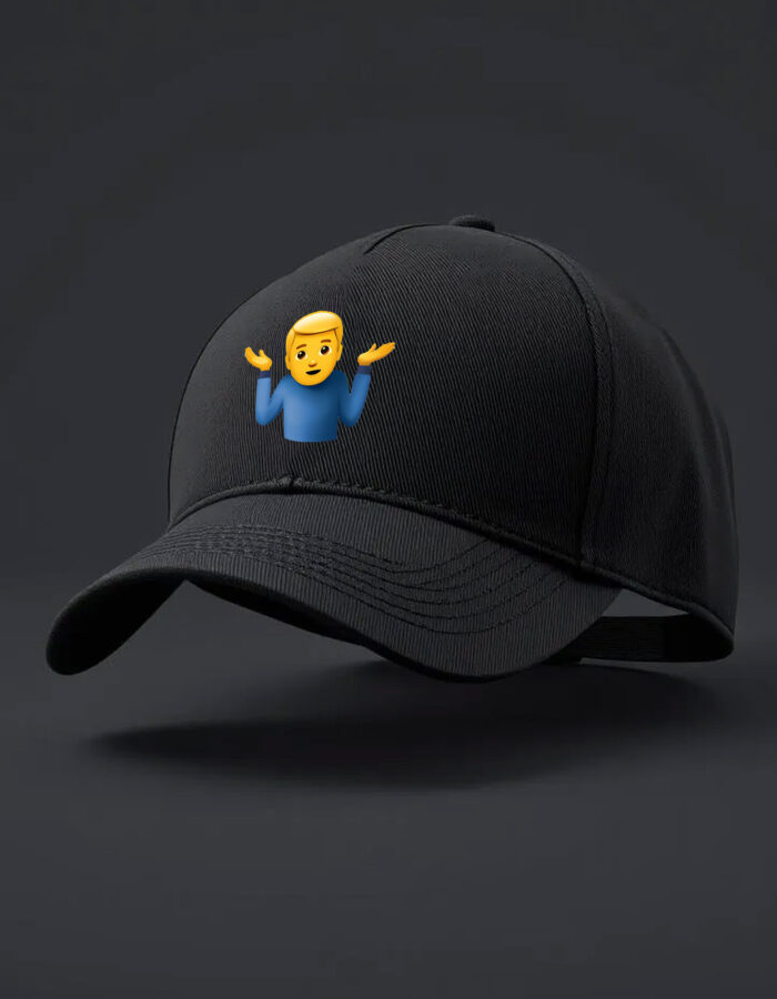 Shrug emoji printed Baseball cap - Image 7