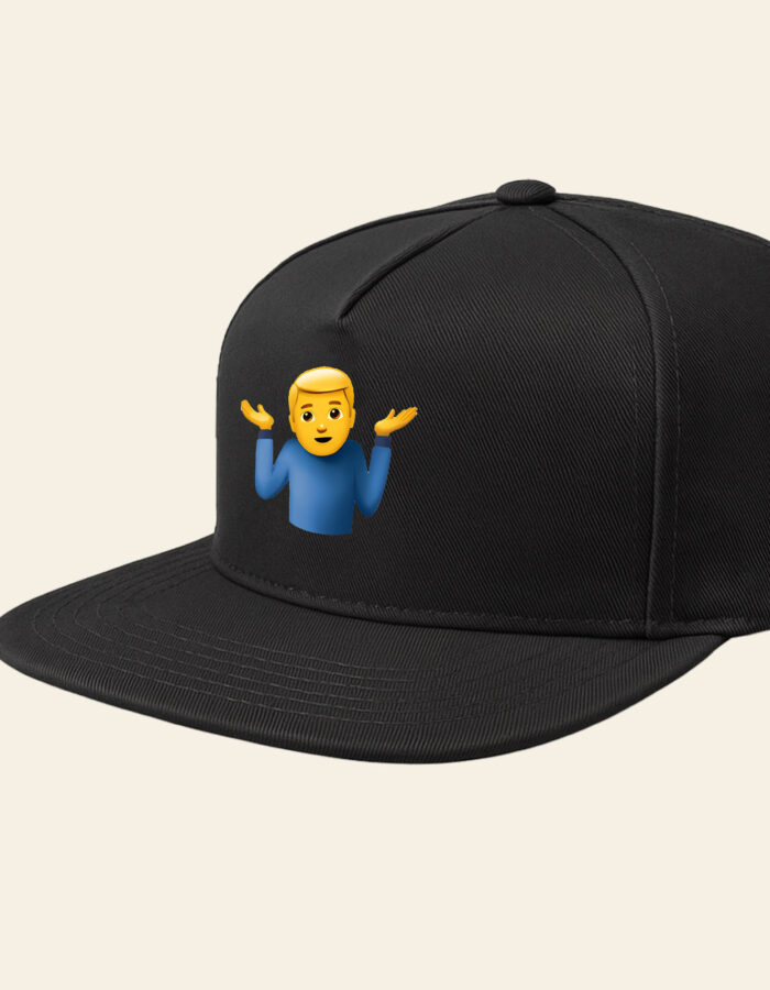 Shrug emoji printed Baseball cap - Image 3