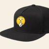 Shushing face emoji printed Baseball cap