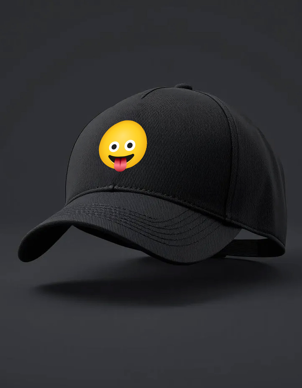 Smiling face with heart eyes emoji printed Baseball cap